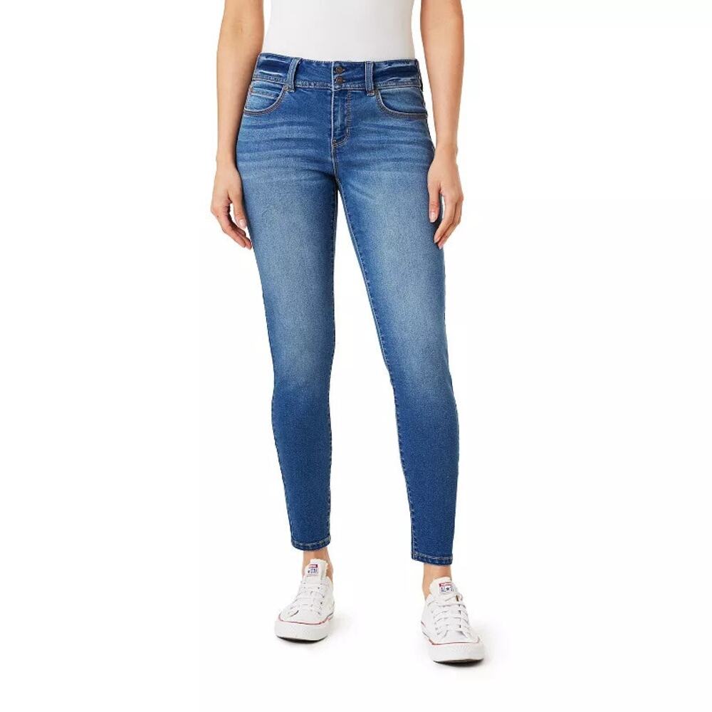 Wallflower Solid Ultra Skinny‎ Jeans Women Size 5 MEDIUM WASH GUC